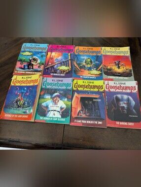 Vintage 90s Goosebumps Books Lot of 8 - R.L. Stine Original Series